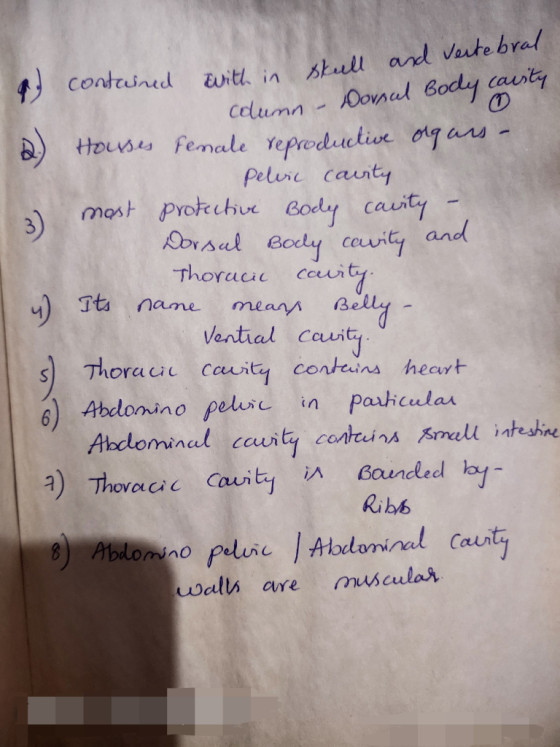 contained with in skull and vertebral column – Dornal Body carsty D) Hourses Fenale reproductive olgars- pelire cavity 2 most