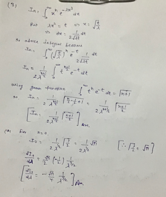 Par = t - - - - - so aboce integral become 2014 13 min uring garn function, thet at= Intl s. In 19-4+. Tot AM, ca for no 40 [