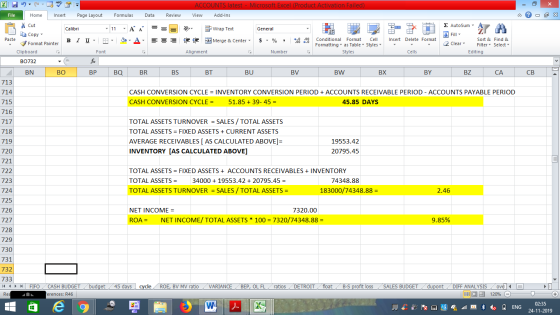 ACCOUNTS latest - Microsoft Excel (Product Activation Failed) Review File Home Insert Page Layout Formulas Data View Add-Ins