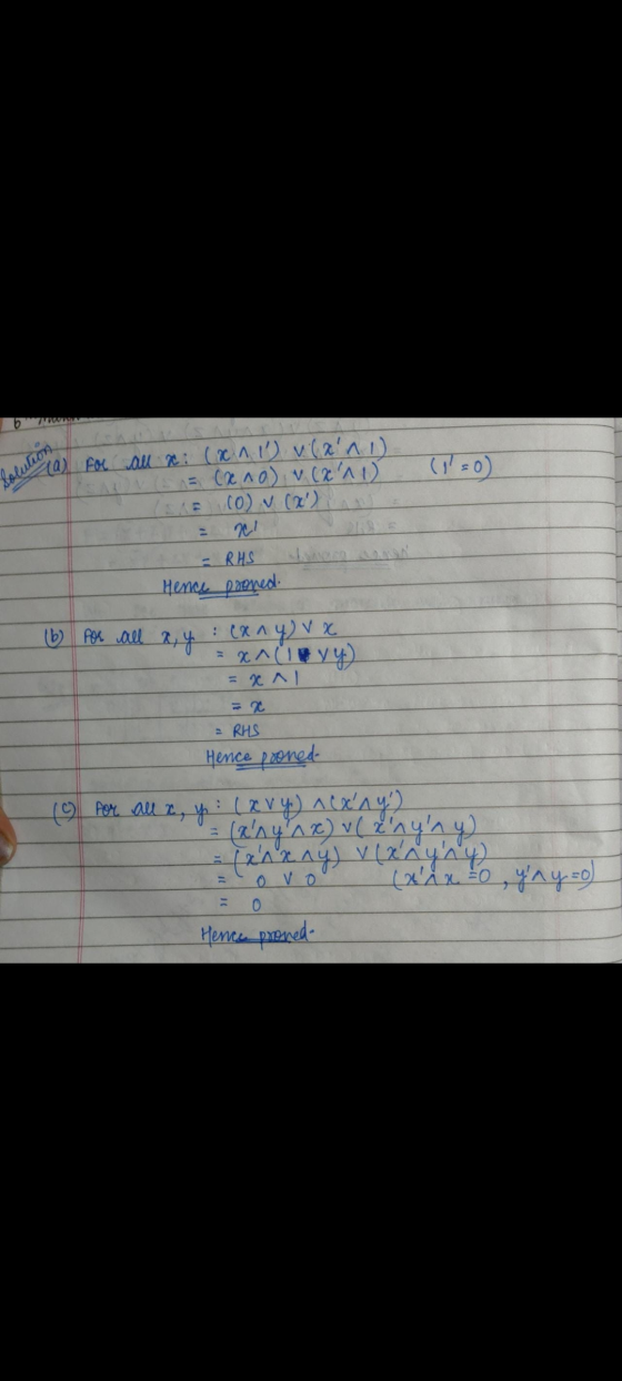 6 ( 10) folution aa) for all x: (x. n 1) vlxni) 1= (x no), v. (X^1) (SHE (o) . (x) = RHS Hencse prewed (6 for all a, y : C