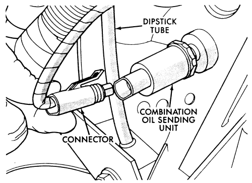 DIPSTICK TUBE COMBINATION OIL SENDINGV UNIT CONNECTOR