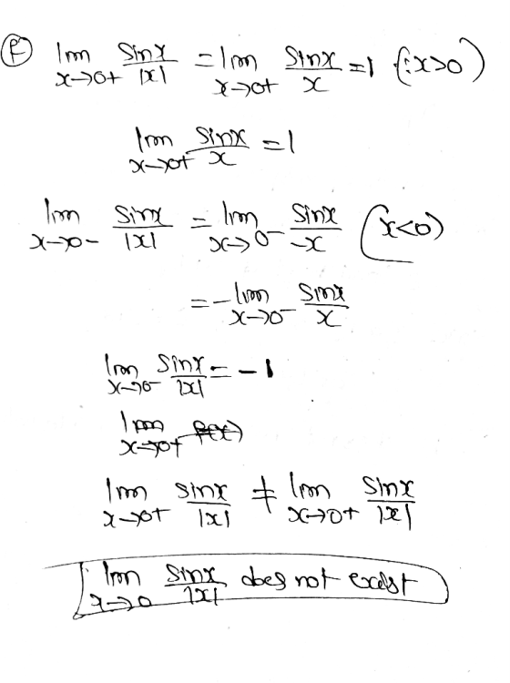 ® Im Smx Elm Sinx = 1 {X30) xot Dl xyot x from Sinx al nyot x Irm sime = lrmmo Sime (<o) Xo- lx soo x lenor =-lim sine Iron s