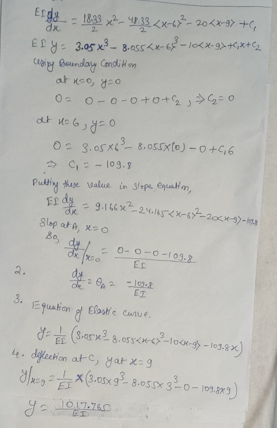 9 - 1893 x 34x-20x-+, Ely - 3.05 x3 – 8.055 <x+682 - 10<x-92 +0,X+C2 cesing Boundary Condition at noo, yo OF 0-0-0 +0+2 > C=0