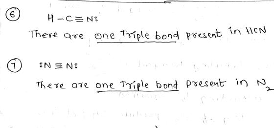 6 1. H-CEN: There are one triple bond present in HEN EN ENE There are !Jonson , one Triple bond Mission, present in e
