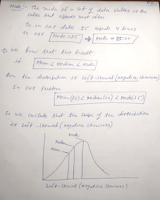 Page 2 Mode. The mode of a set of data Vallies is the Vallie that appears most often. So in our data 25 rebeats u times [Mode