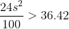 2434 100> 36.42