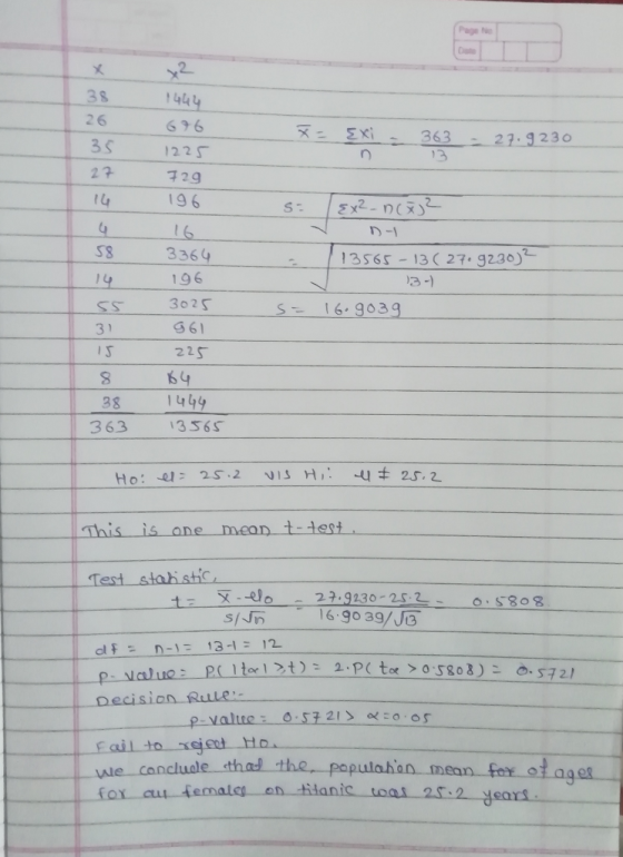 x2 38 26 35 EXi = 3633 ñ 363 = 27.9 230 676 1225 729 196 27 [{x²-no? 58 14 55 31 113565-13(27.92302 13-) - 16.9039 3364 196 3