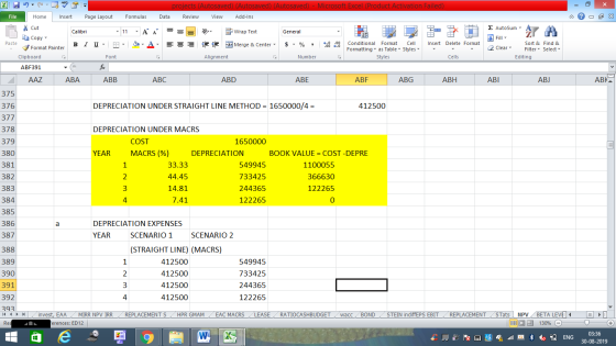 projects (Autosaved) (Autosaved) (Autosaved) - Microsoft Excel (Product Activation Failed) Data Review View Add-Ins Formulas