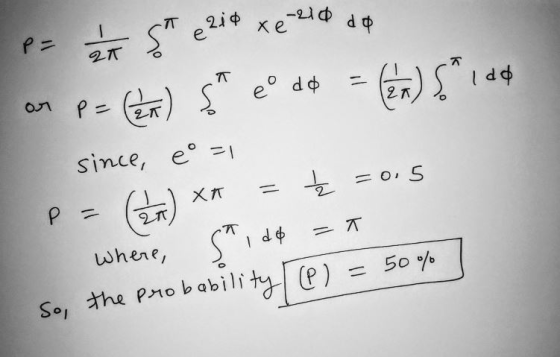 pa at St 8219 Xeeld do or p = Cent) Seo dd = (22) Saldo since, eo=1 = (h) xa = Ź 2015 where, Saidd = Ã So, the probability (P
