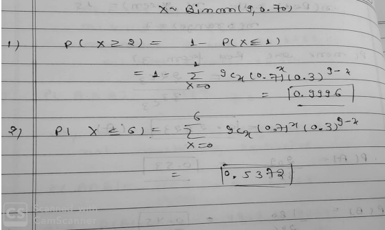 Xə Birnomlig, 0.70 ) Pcxz2 = 1 PL XEI) I encore 10.3) 9-2 10.99961 27 Pi X 6) = (0,7a(0. 39-2 Xco To, s 372 CamScanner