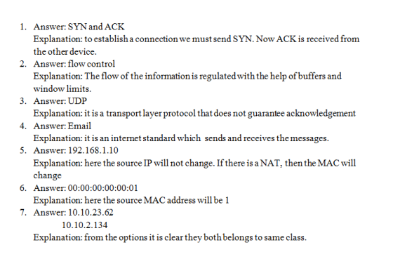 Answer: SYN and ACK Explanation: to establish a connection we must send SYN. Now ACK is received from the other device. Answe