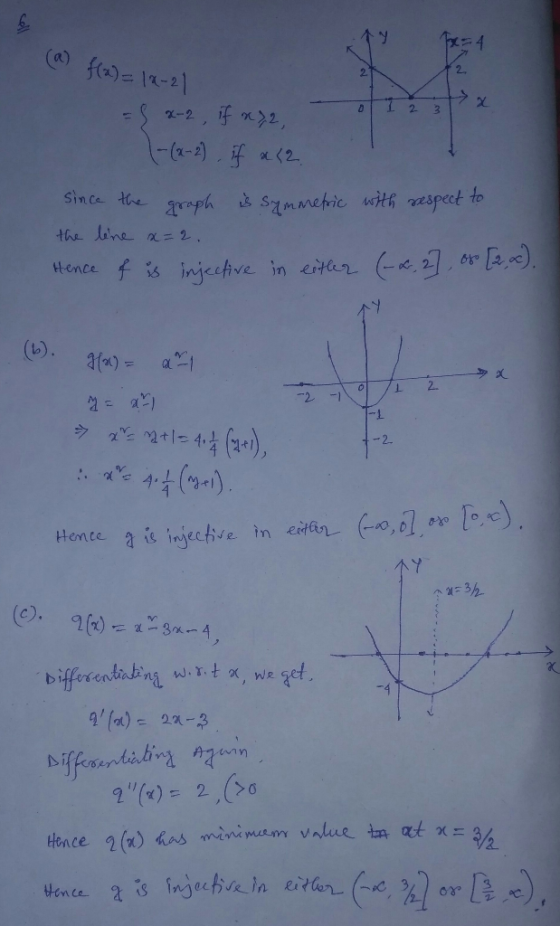 1 = 4 (a) f(x)= 18-21 21 = X-2, f x)2 01231 |-(2-2) if < since the graph is symmetric with respect to the line x=2. Hence of