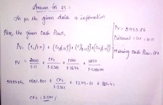 dola infsimion Pv: 5933.6 fitur the given C main cash floo はfo 1.11 232 366 1600 cra- 1-2321 4 1219.61 + 얹3, 4, CF2 :2-Soo