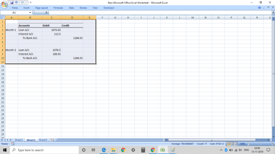 Ca - o * ) = Insert New Microsoft Office Excel Worksheet - Microsoft Excel Developer Page Layout Formulas Data Review View Ho