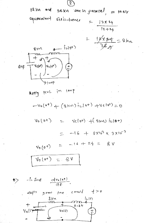3 12 kn and 24 KV so their core in parallel aquaral and resistance 12+24 14x2 = 8kur 128 84 8 км 365 inot) + om + enf Nelor)