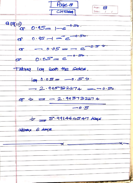 I Page 8 TCHBag Page: Date: 8 / 1 aconte ca 0.95% re-0.50. 0.954 re-56. of 0.05 =-e or005=enoso Tabara loq Goth the sides. le