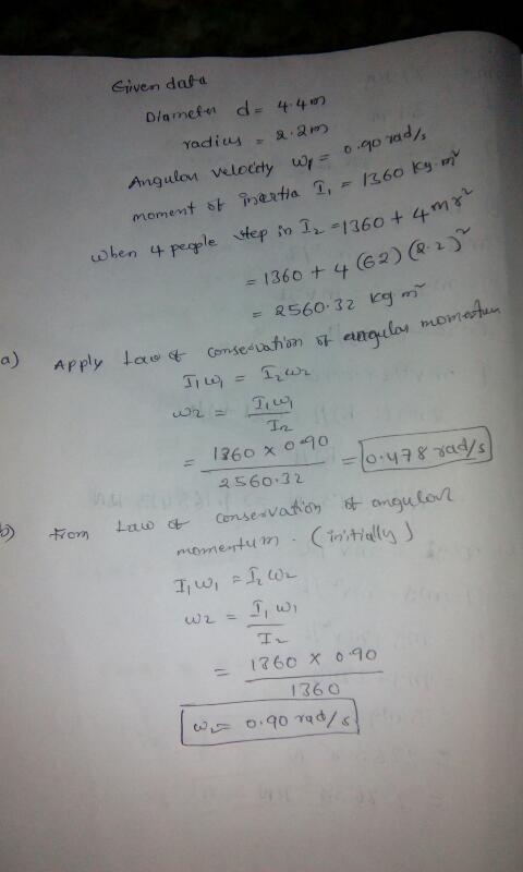Given dat-a Angulon velocey wlen 4 peaple - 13604 62) a) los mow Lovt 1760 X 0,90 1360