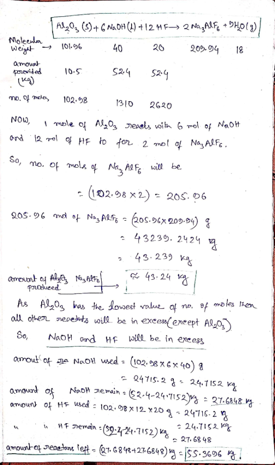 *H0l)| Al 0s ()+GNADH A + 12 HF2Na Moleeula weigt 209.04 26 40 18 101.96 amouat S2.4 S24 10.5 mo. mole 102.98 1310 2620 NaOH