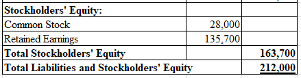 Stockholders Equity: Common Stock Retained Earnings Total Stockholders Equity Total Liabilities and Stockholders Equity 28