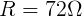 R= 722