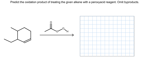 Predict the oxidation product of treating the give