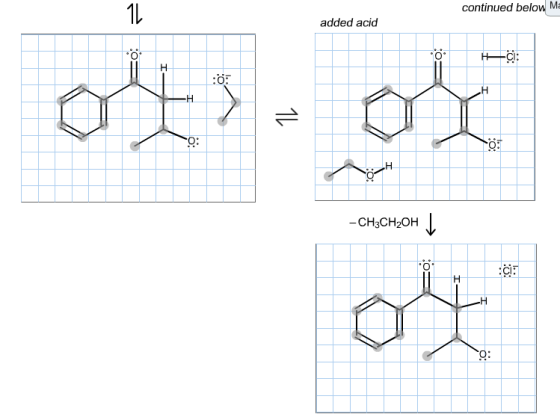 continued below Me added acid Fo? C: . - CH3CH2OH | FO: ci: