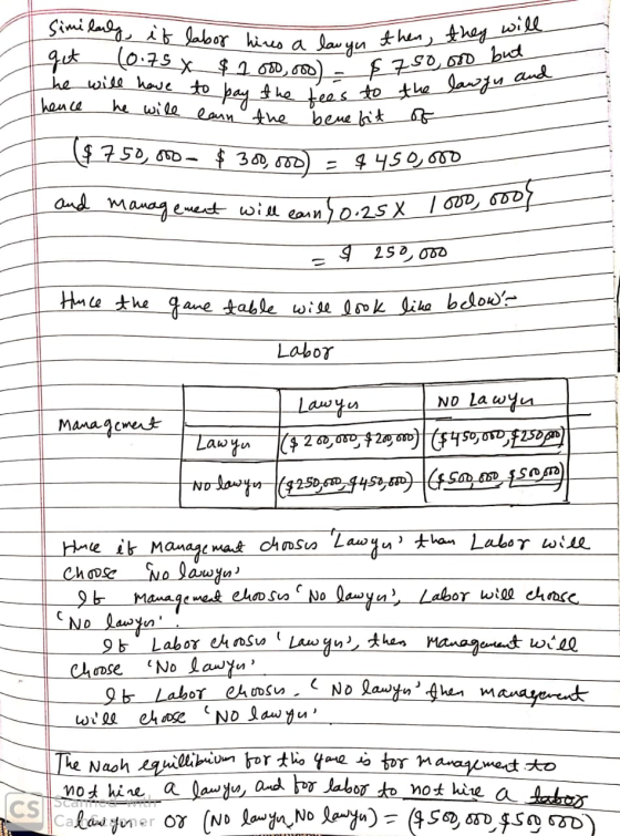 Similarly, it labor hires a law you to get (0.75 X $ 1.000.000) - 7 he will have to pay the tees to the hence he will earn th