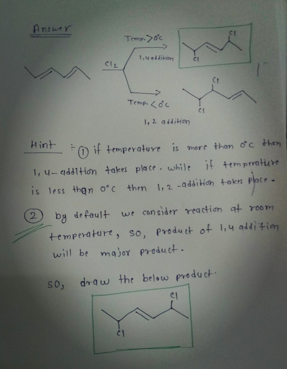 Answer CI Temp.0c 1,4addition CI Ciz Temp. oc CI 1, 2 addition Hint ) it temperature IS more than oc then if temperature 1,