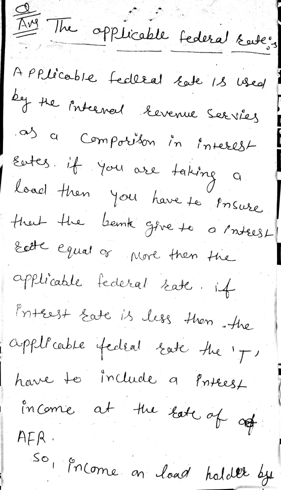 Ang The applicable federal Eate, 101 Applicable federal Eate is used by the internal revenue servies as a comporison in inte