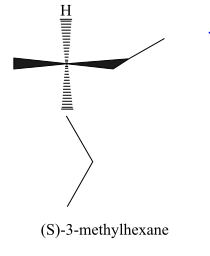 Н
(S)-3-methylhexane