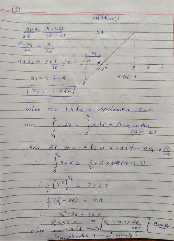 a (fill see?) x+4 5-(-4) 14-(-6) 4+06 - 9 06 20 ki 4+4 = 9X22,74 10 - 4. 20 x = 2.7-4 x(ft → x= -1. 3ft S, when x= -1.3ft acc
