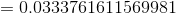 = 0.0333761611569981