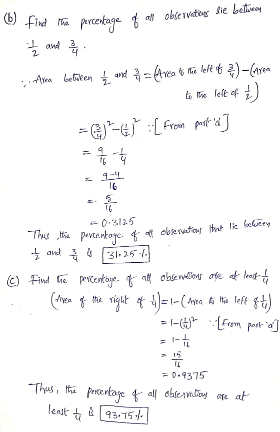 find the percentage of all observations lie between - 1 and 2 ...Area between 1 and 3 4 = (Area to the left of 3) - (Area to