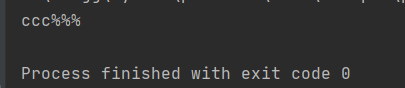 ccc%%% Process finished with exit code o