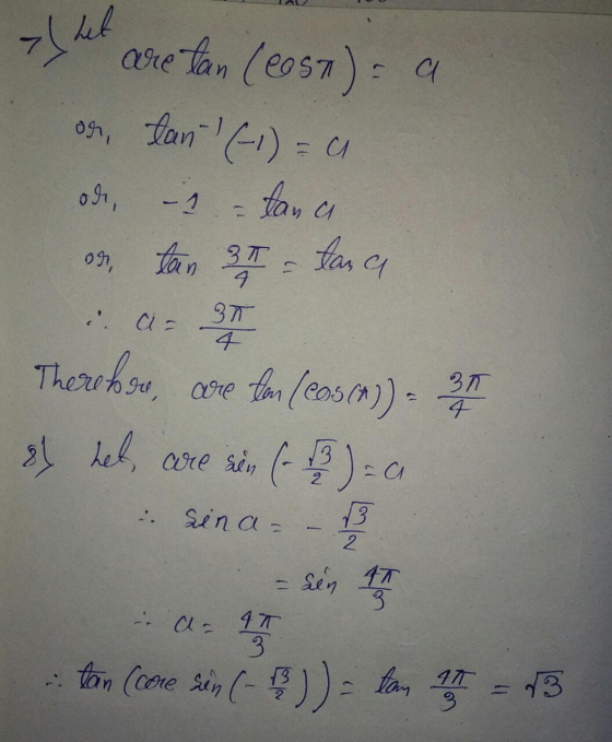 >(hel are tan (eest) = a 091 tan (-1) = a tana oh, - 1 on tan 3 tana 4 BT 31 Therehso, come for Leasin) - sa 8 het, care seen
