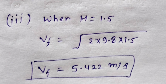 when H = 1.5 (iii) NA 2x9-8X1.5 f = 5.422 mios