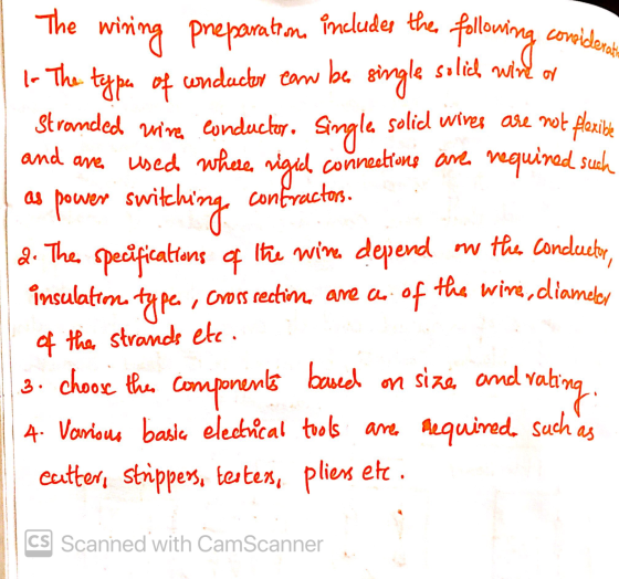 considerat to The type of conductor can be The wining preparation. Includes the single solid wine or Stranded wine conductor.