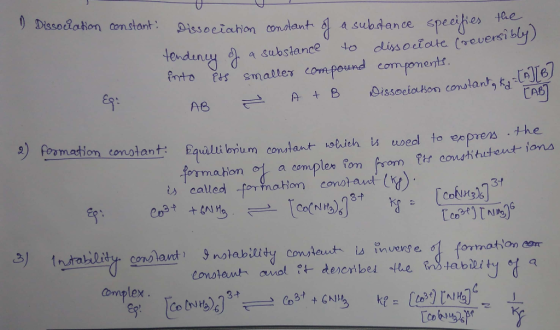 ) Dissodahon constant. Associanon crndanté a sub dance specie) tee fnrto fts smalles compound com ponent AB 2 eh s usedl omai