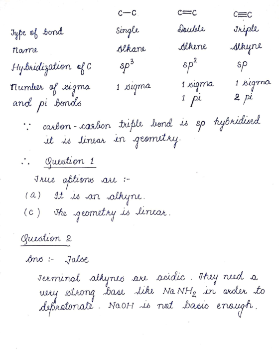 CEC spa C-C C=C Type of bond Single Double Triple name alkane Skene Alkyne Hybridization of a sp3 Mumleet of wigma 1 siqma 1