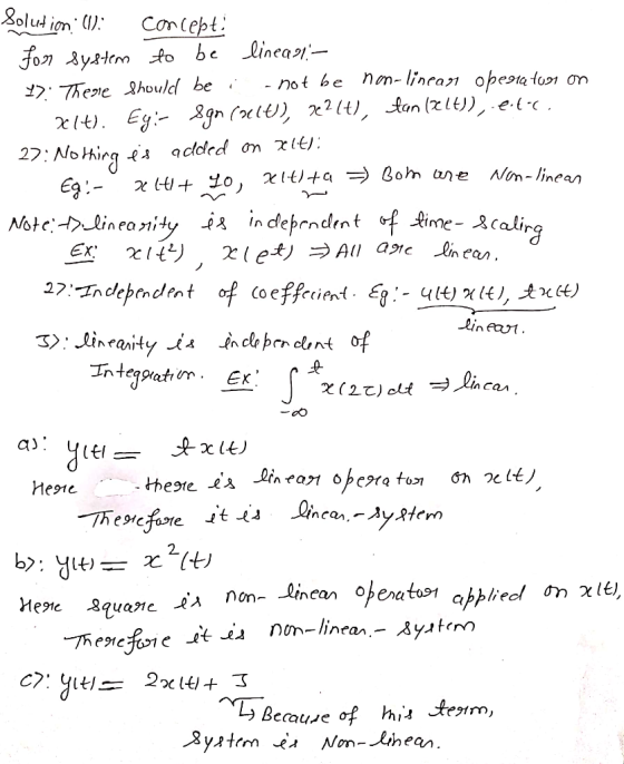 Solud in Concept Fon Зуztm to be linea- - not be non- linra opesta tu91 7hee hould be Ey^gn lt), x2(), Aanzl)el : No hirg Eg-