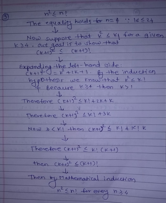 n²Ln The equality holds for n=4 . 16524 Now suppone that that k < Kl for a < K1 for a given K34. cur goal is to show that (kt
