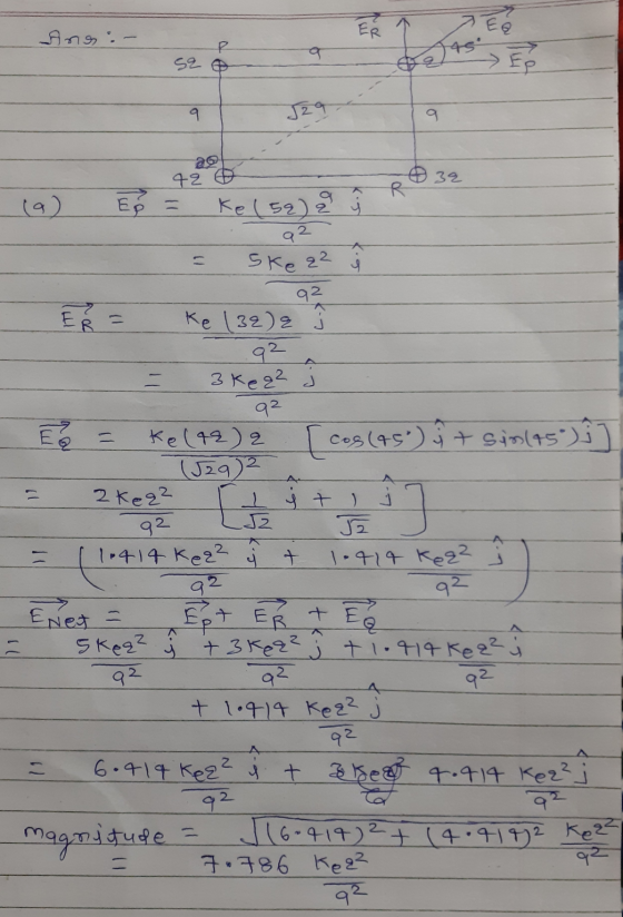 ER nd Ans:- As 52 E 9 J29 92 0 632 J لے Ē R 19) Ke (52) 2 a2 Skea2 92 Ke 13e) 2 92 3 keq² 92 Kel92) 2 cos (95) j + sin(45°),