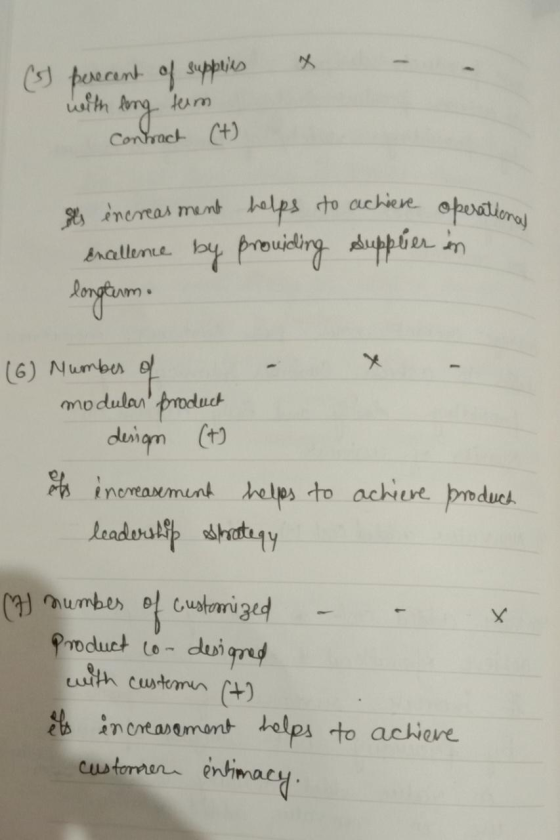 (s) percent of suppres fum Contract (t) with long als increasment helps to achieve operational Encellence by providing Suppli