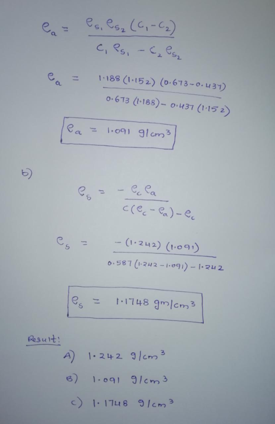 C, Rsc.es 1-189 (1.152) (0,613-o-u31) a. 0.6T3 (ト188)-0,437 (1152) b) -(1.2 2) (109) Resuit A 1.22 cm c 1748I