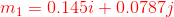 m = 0.1451 +0.07871
