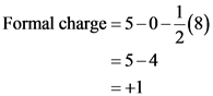 Formal charge 5-0-
2
=5-4
= +1