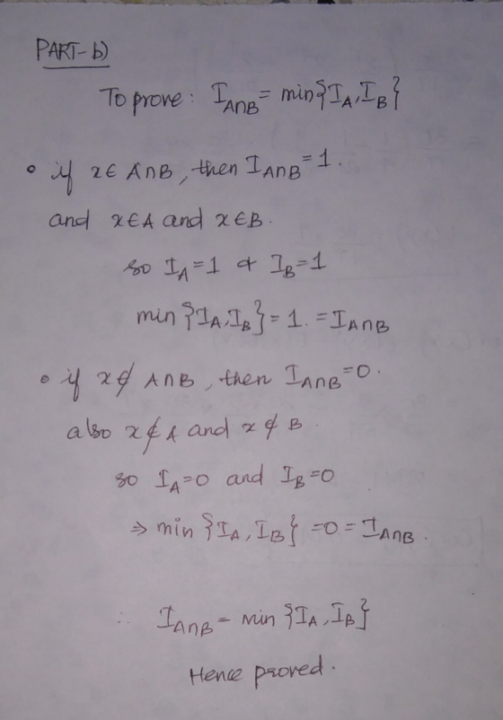 PART-b) are REA and χ&B tHene Proved