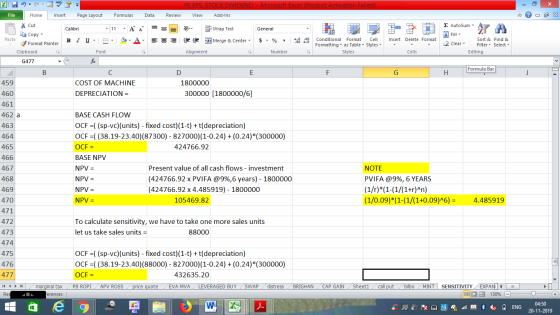 TH 463 465 PE EPS, STOCK DIVIDEND - Microsoft Excel (Product Activation Failed) File Home Insert Page Layout Formulas Data Re