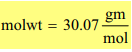 molwt-30.07 mol