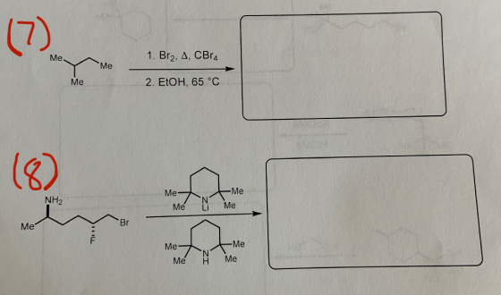 Me Me 1. Br2, A, CBra 2. EtOH, 65 °C Me NH2 Мен, Me i Me me Me Мен . — Ме Me À Me